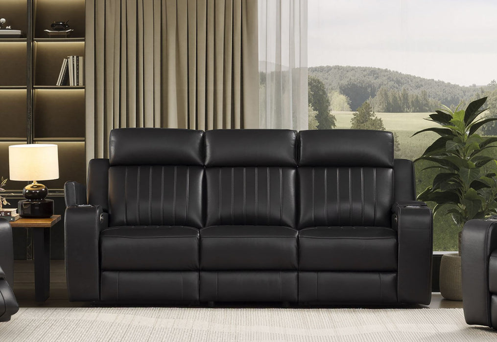 Julius 3-Seater Leather Power Reclining Sofa