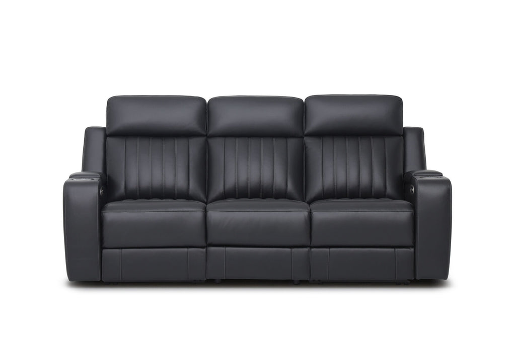 Julius 3-Seater Leather Power Reclining Sofa