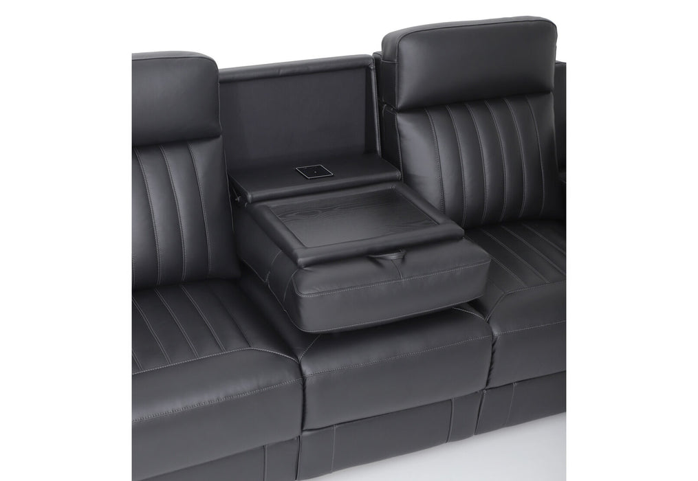 Julius 3-Seater Leather Power Reclining Sofa
