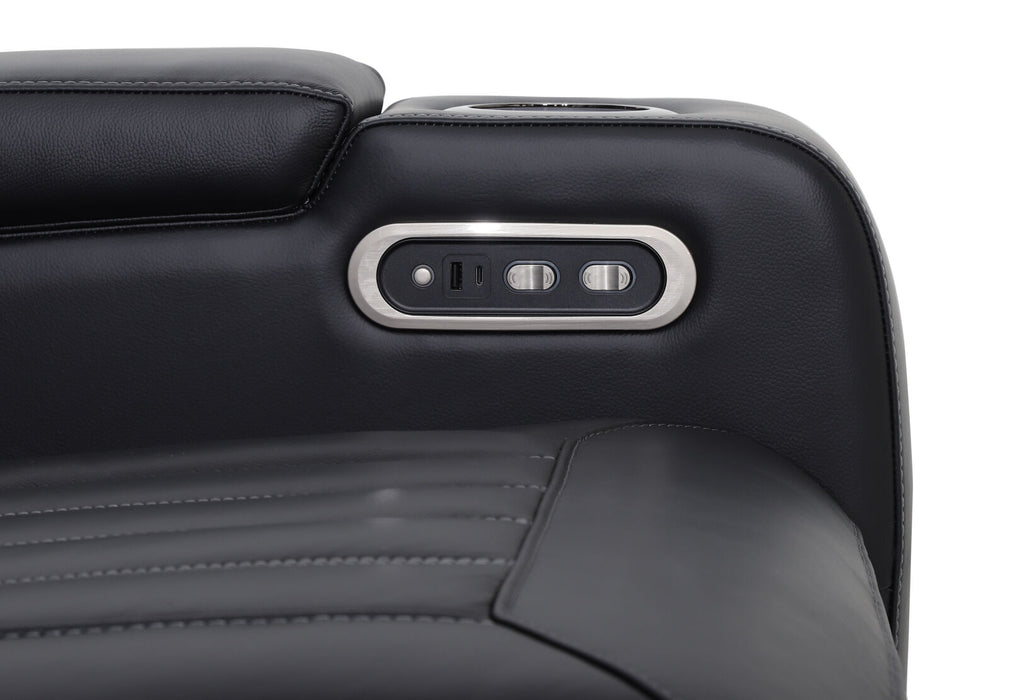 Julius 3-Seater Leather Power Reclining Sofa