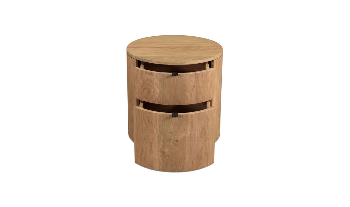 Theo Two Drawer Nightstand