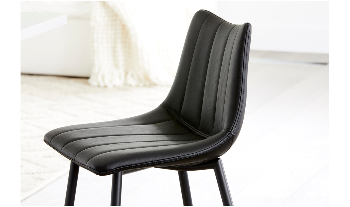 Alibi Counter Stool Matte Black - Set Of Two