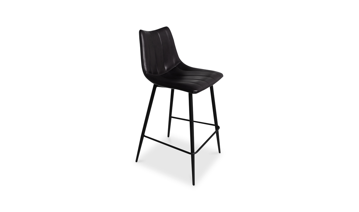 Alibi Counter Stool Matte Black - Set Of Two