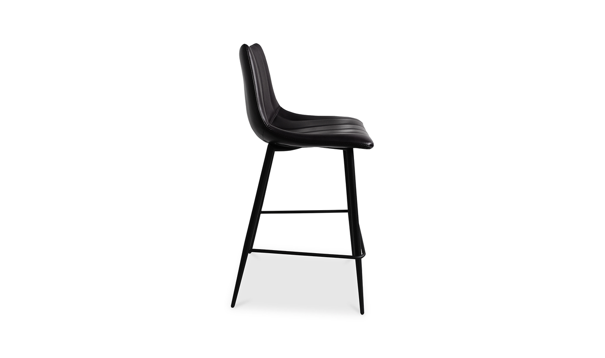 Alibi Counter Stool Matte Black - Set Of Two