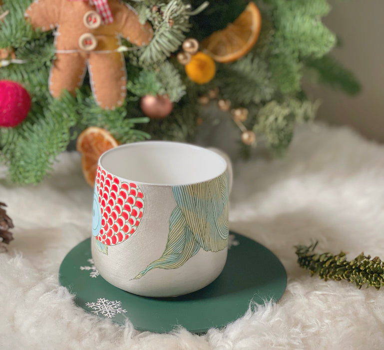 16 KAI Fishsilver Mug-310ml