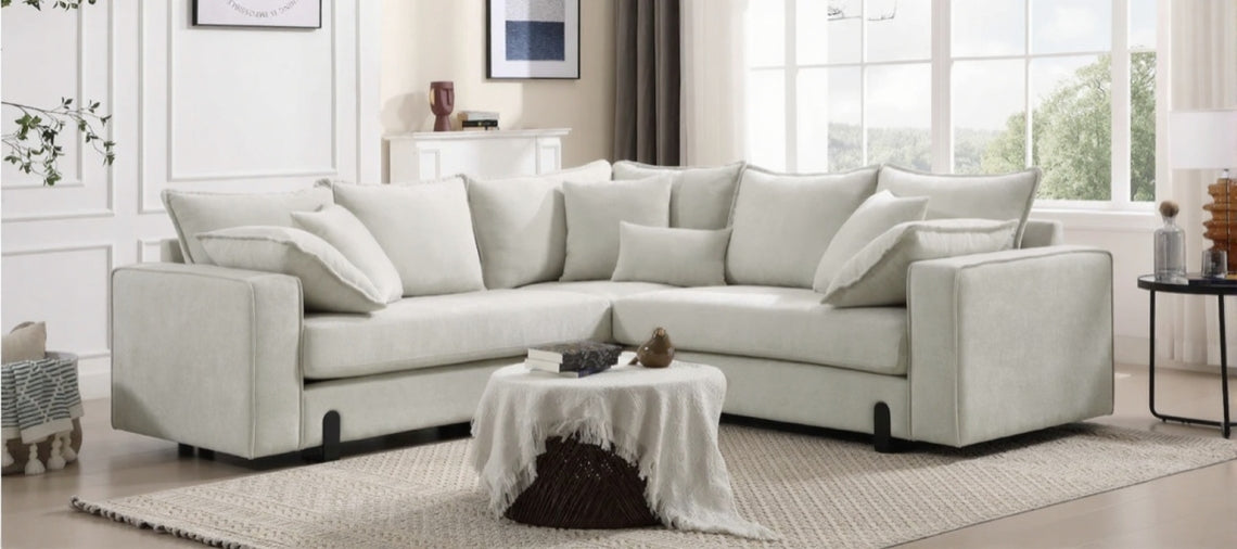 Vexis Sectional Sofa Beige-zoom-2