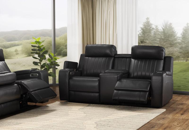 Julius 2-Seater Leather Power Reclining Loveseat-zoom-