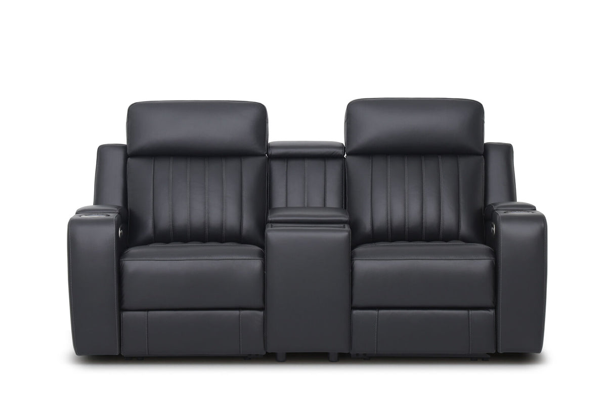 Julius 2-Seater Leather Power Reclining Loveseat-zoom-2