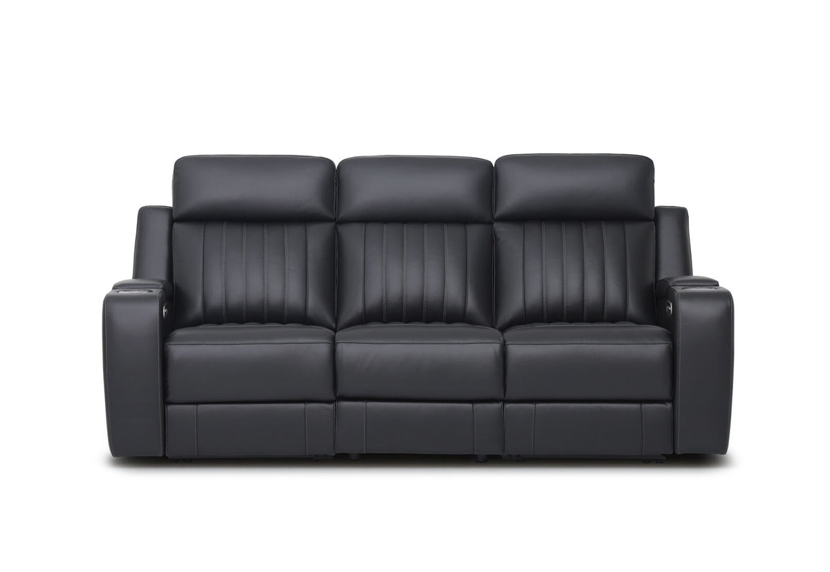 Julius 3-Seater Leather Power Reclining Sofa