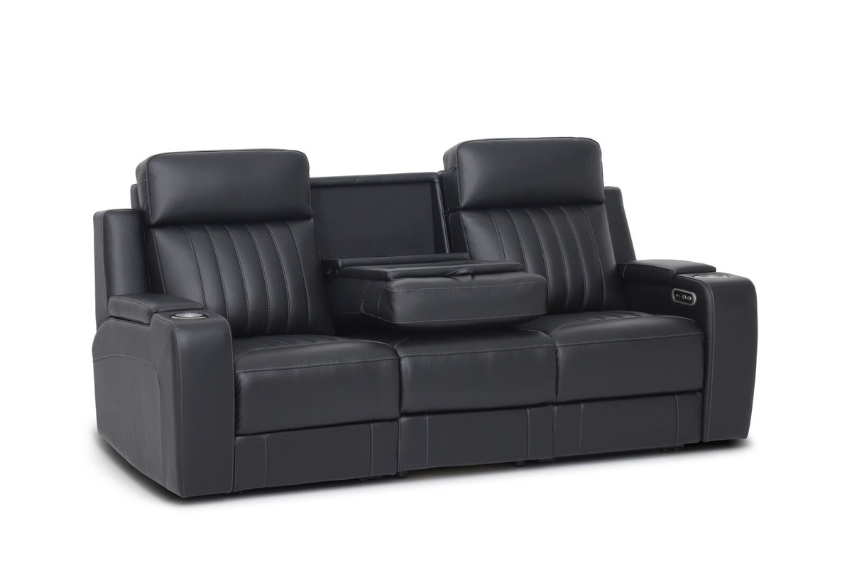Julius 3-Seater Leather Power Reclining Sofa-4