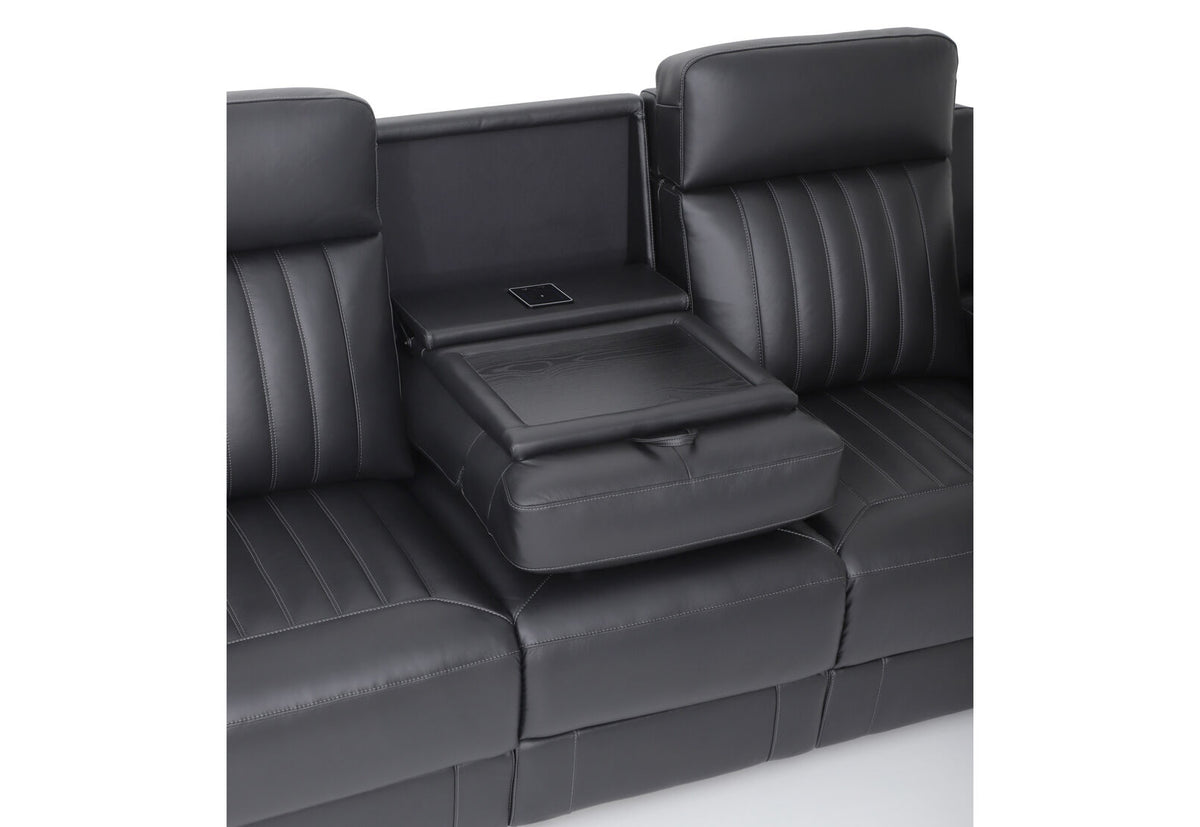 Julius 3-Seater Leather Power Reclining Sofa-6