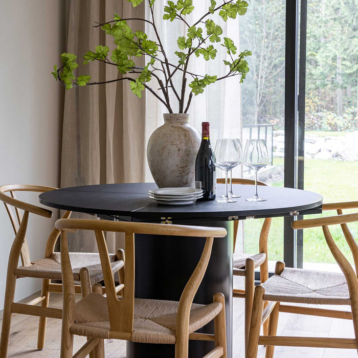Square-Up Extension Dining Table - Black