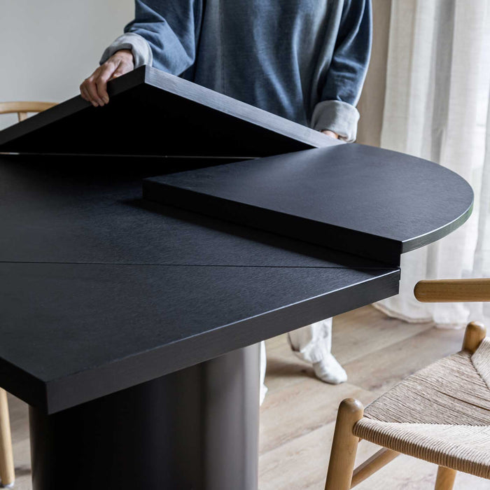 Square-Up Extension Dining Table - Black