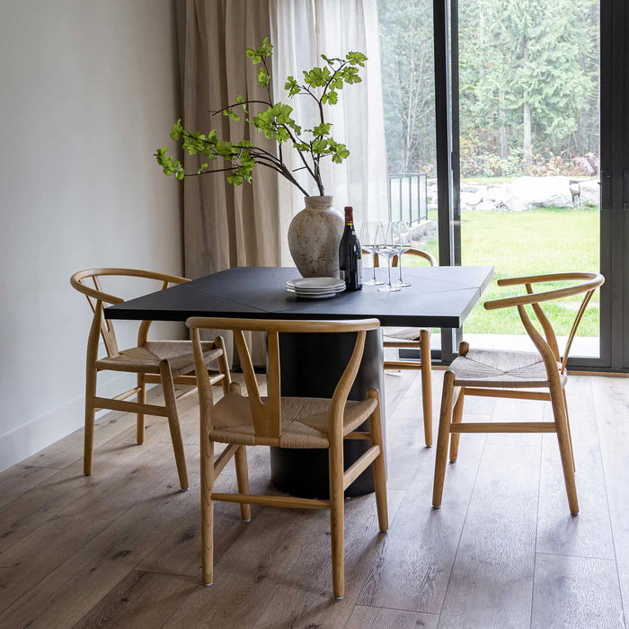 Square-Up Extension Dining Table - Black