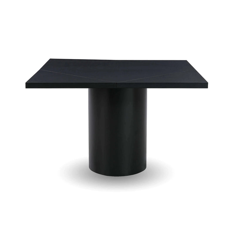 Square-Up Extension Dining Table - Black-zoom-