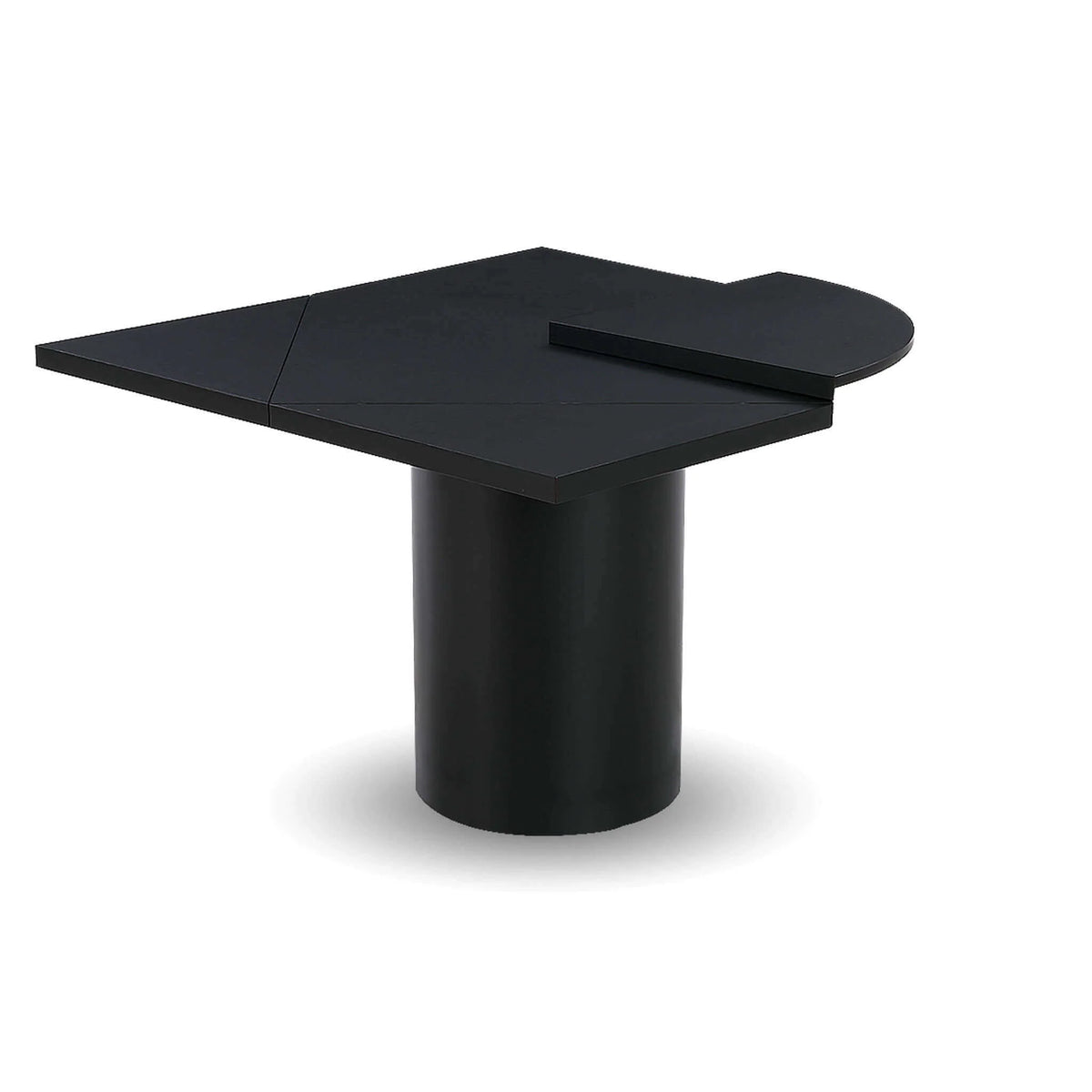 Square-Up Extension Dining Table - Black-zoom-2