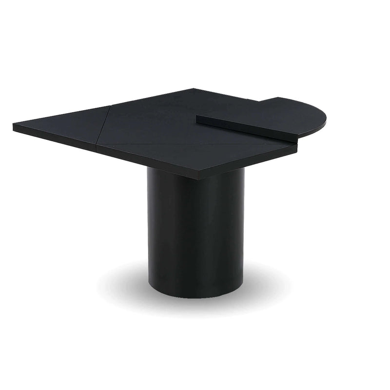 Square-Up Extension Dining Table - Black-zoom-
