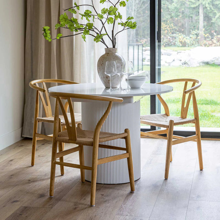 Oval Nest Dining Table - White Base