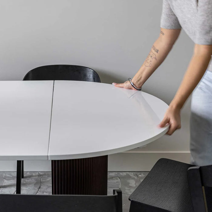Oval Nest Dining Table - Brown Base