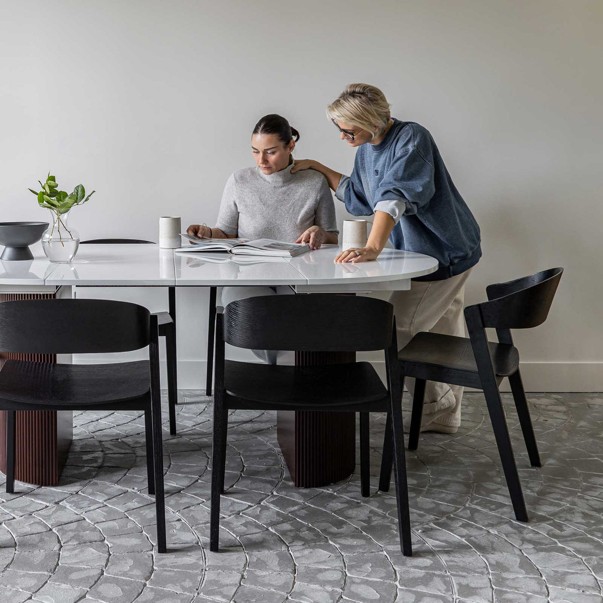 Oval Nest Dining Table - Brown Base-zoom-3