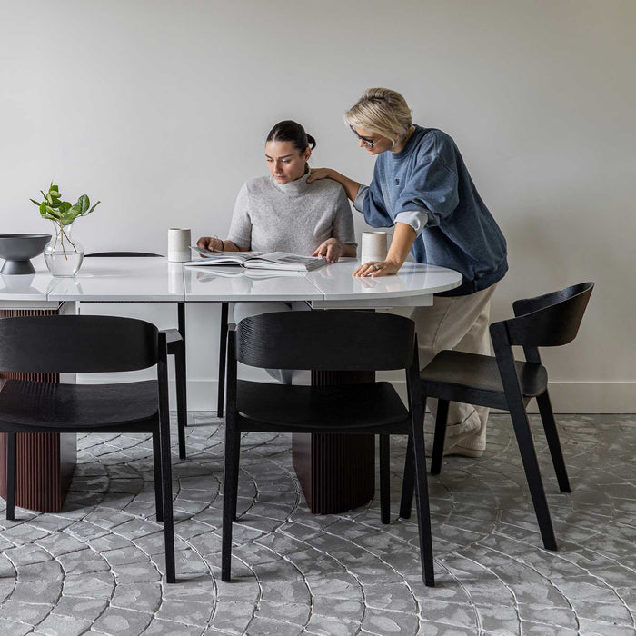 Oval Nest Dining Table - Brown Base