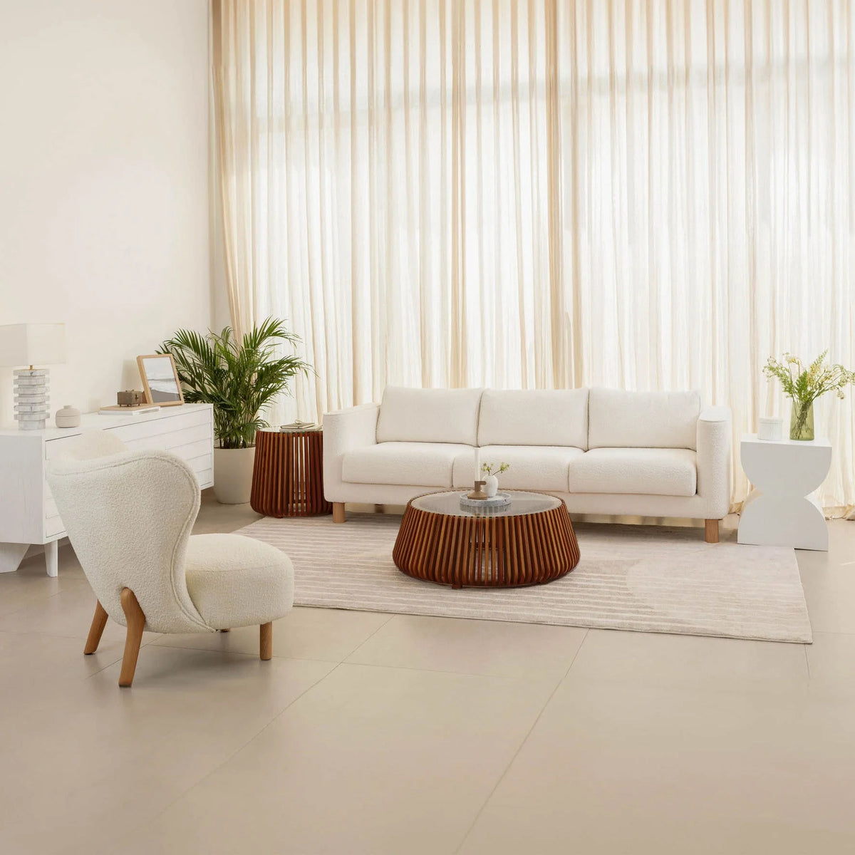 Sora Coffee Table - Brown-2