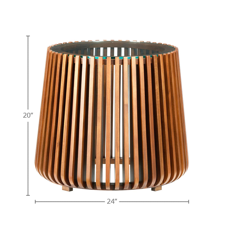 Sora Side Table -  Brown-zoom-