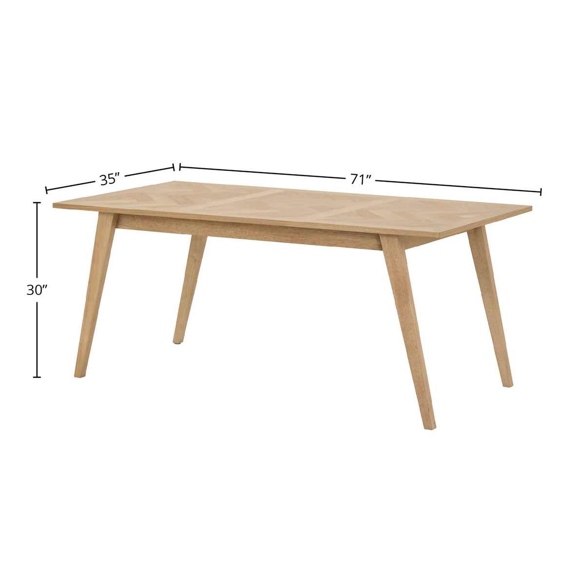Terra Small Dining Bench W/ Brass-11