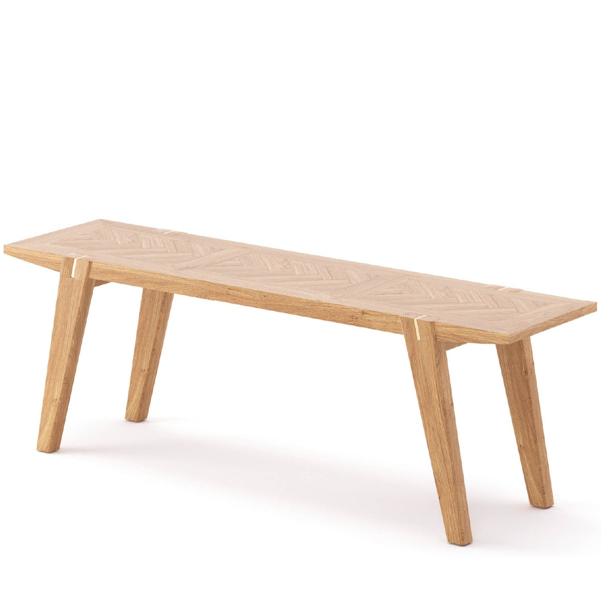 Terra Large Dining Bench W/ Brass