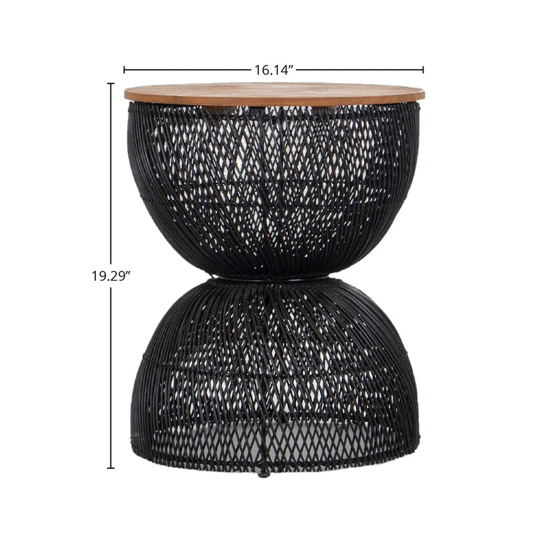 Java Side Table - Black-zoom-