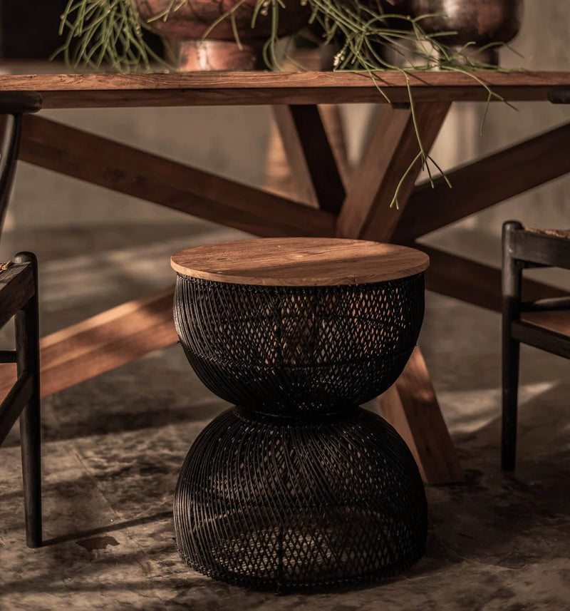 Java Side Table - Black-zoom-