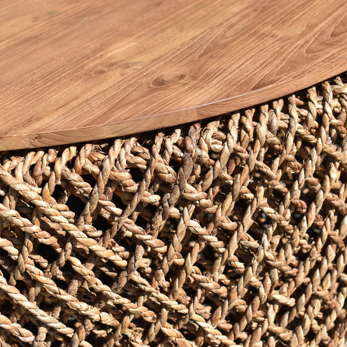 Rattan Storage Coffee Table-2