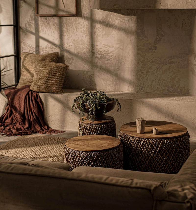 Rattan Storage Coffee Table-zoom-