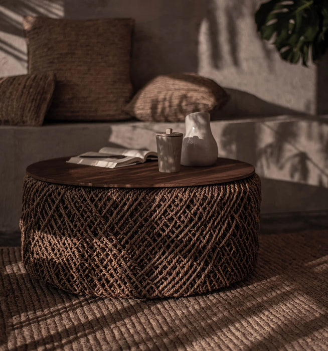 Rattan Storage Coffee Table
