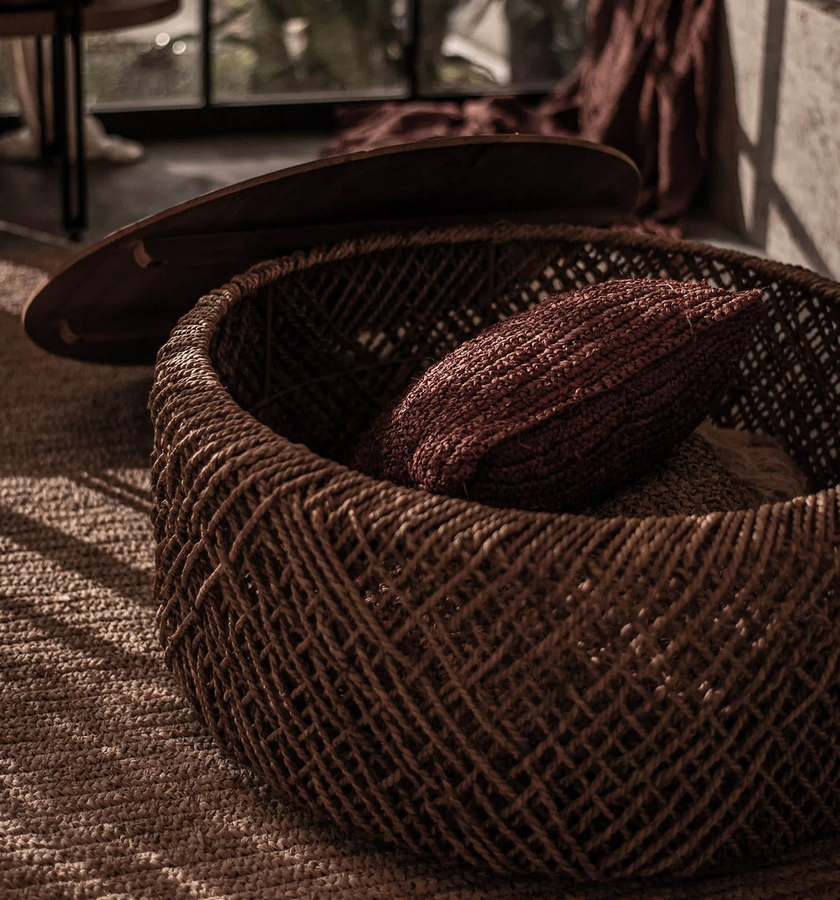 Rattan Storage Coffee Table-zoom-8
