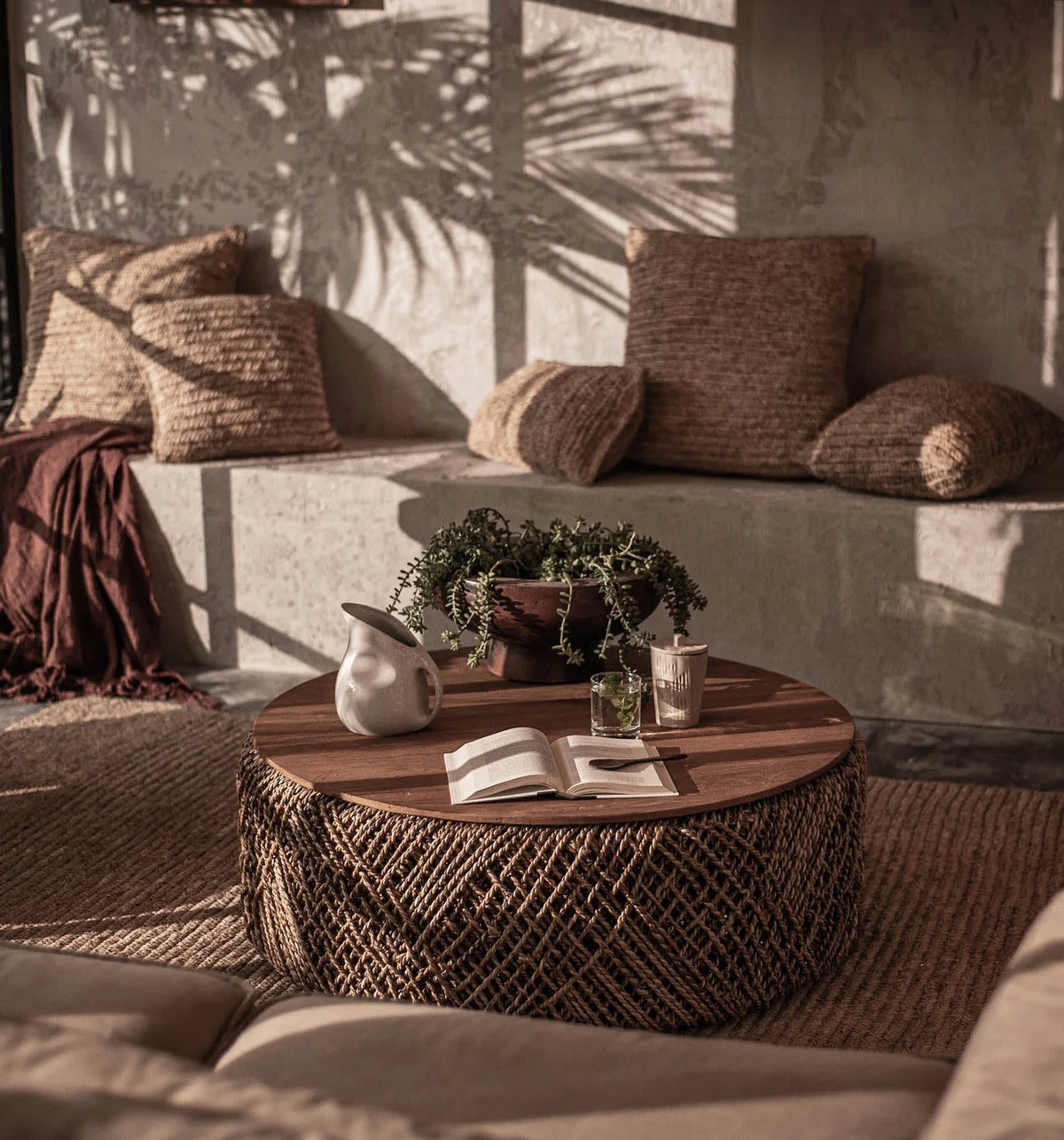 Rattan Storage Coffee Table-zoom-9
