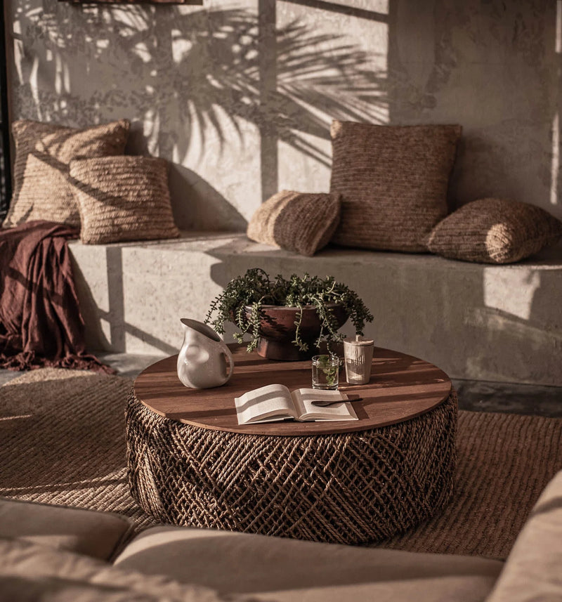Rattan Storage Coffee Table-zoom-
