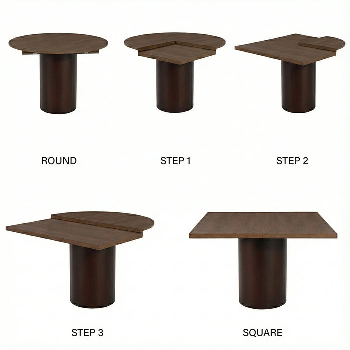 Square-Up Extension Dining Table - Walnut