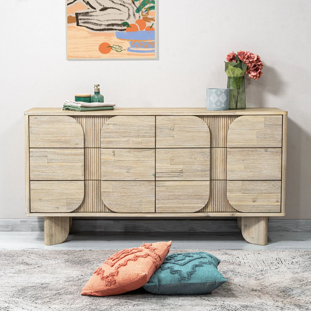 Sage 6 Drawer Dresser-13