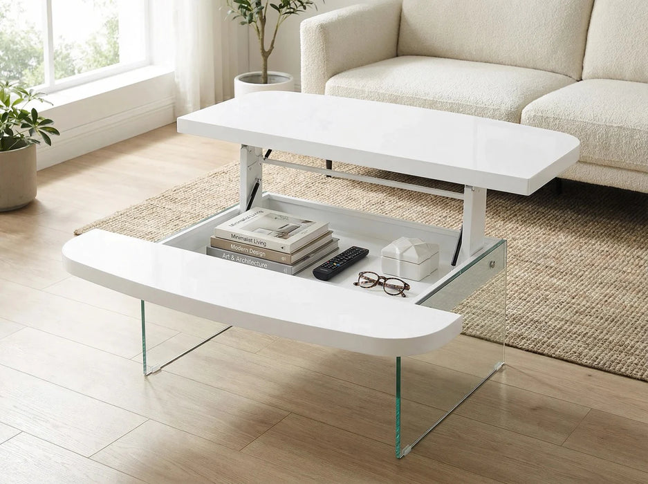 Lift Coffee Table - White