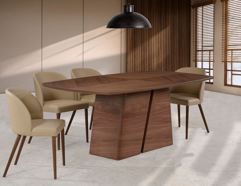 Arc Dining Table Walnut-zoom-