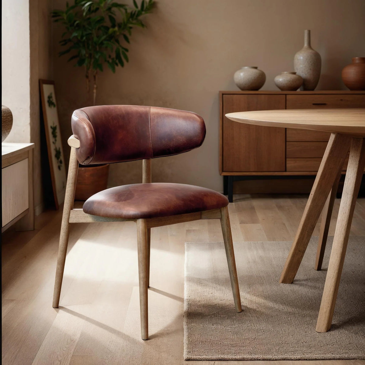 Tate Dining Chair - Brown