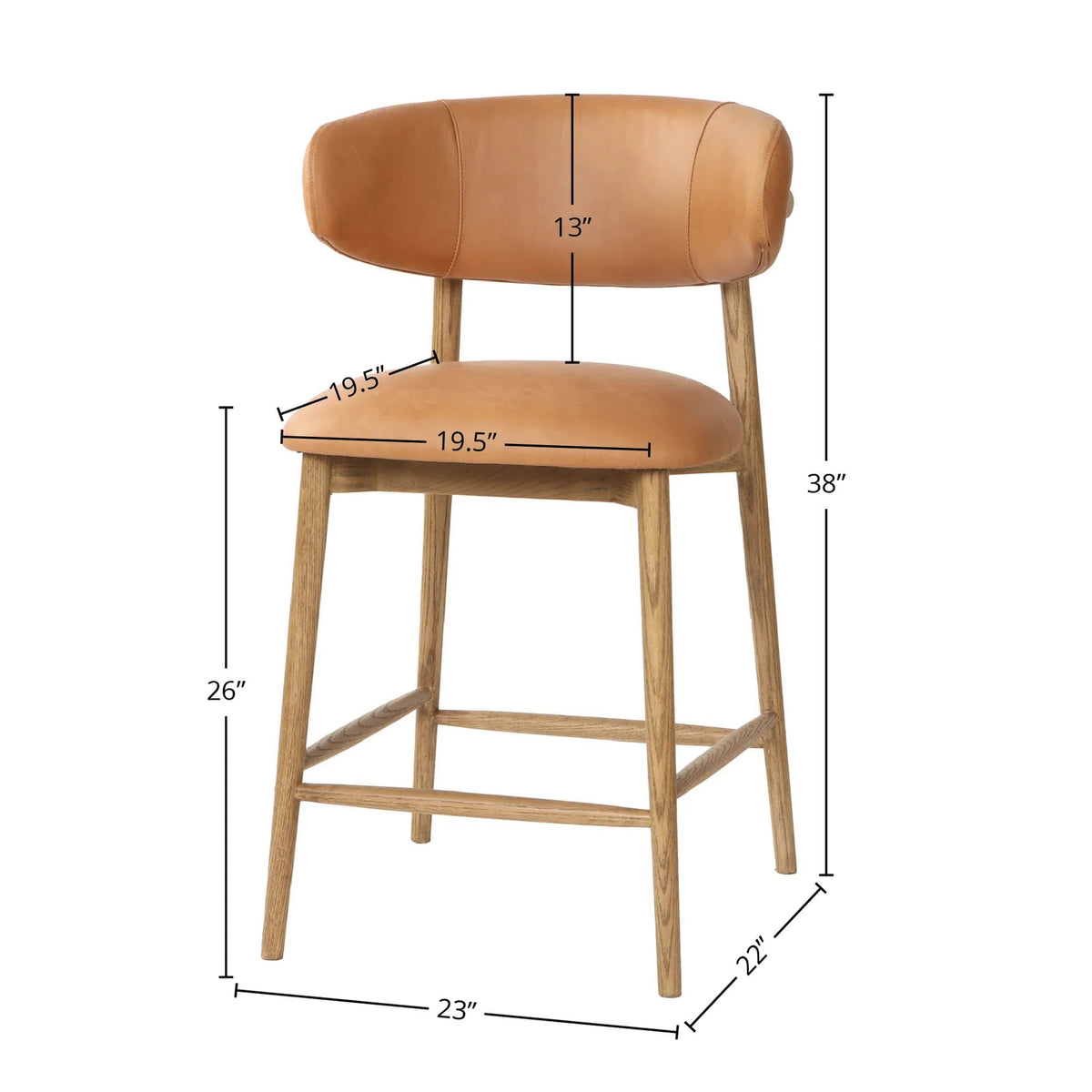 Tate Counter Stool - Natural-8