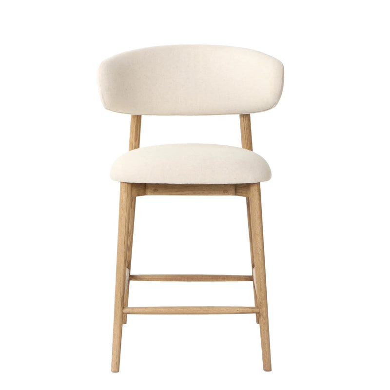 Tate Counter Stool - White-zoom-