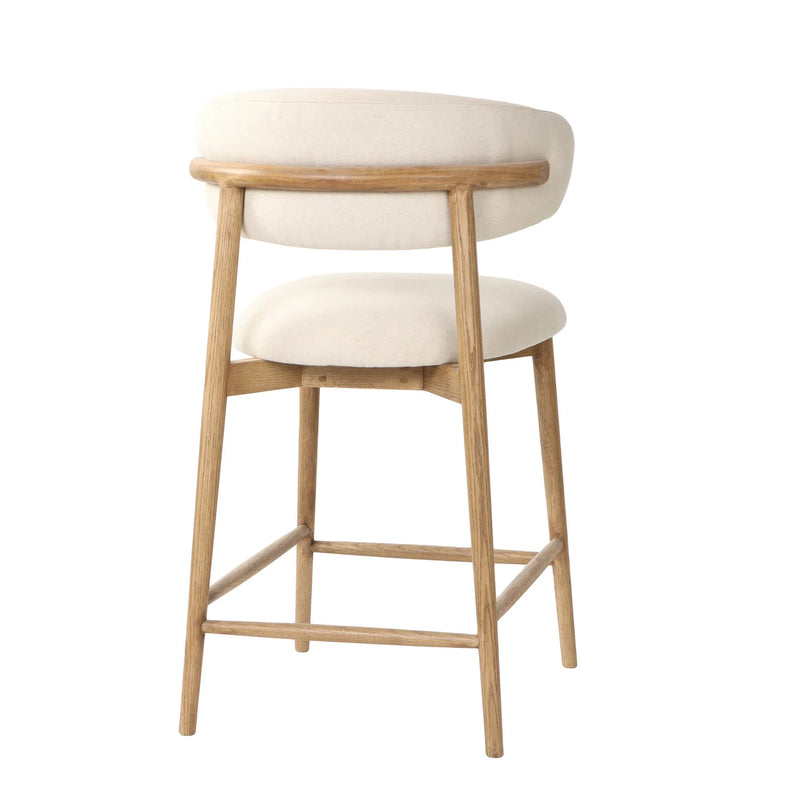 Tate Counter Stool - White-zoom-