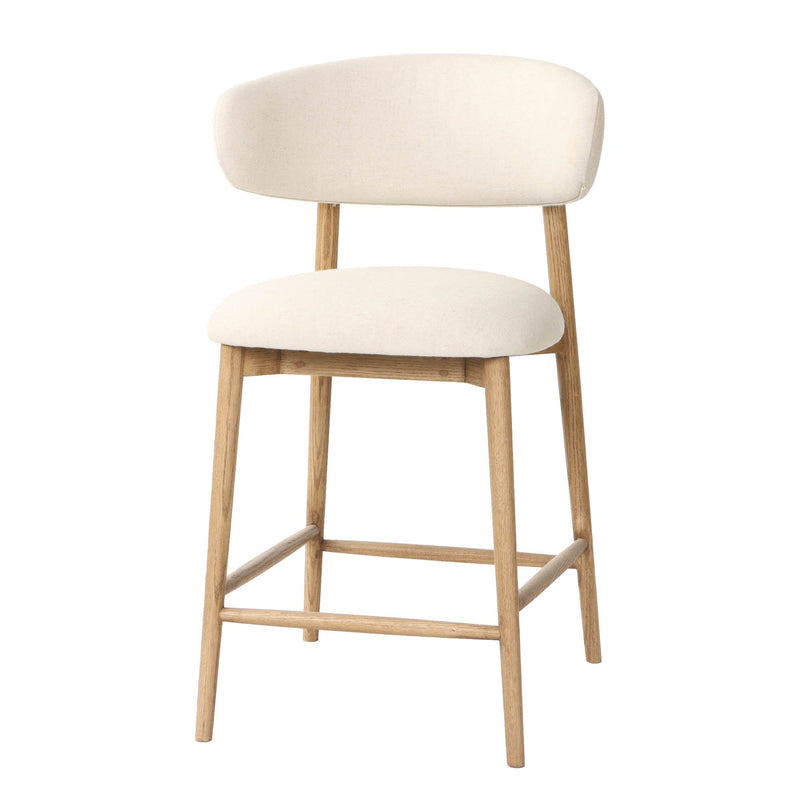 Tate Counter Stool - White-zoom-