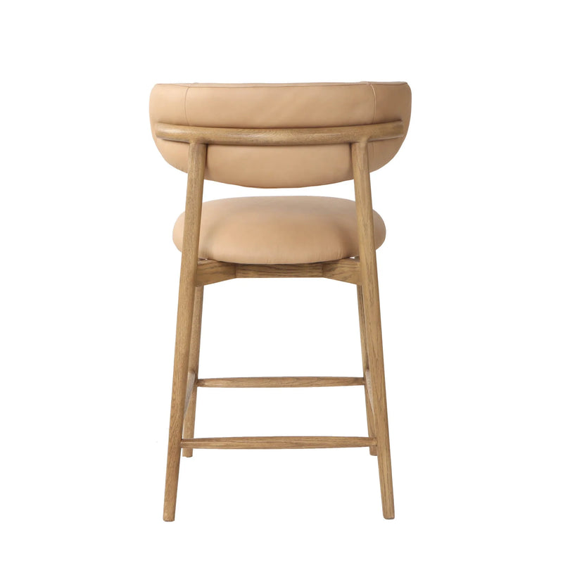Tate Counter Stool - Beige-zoom-