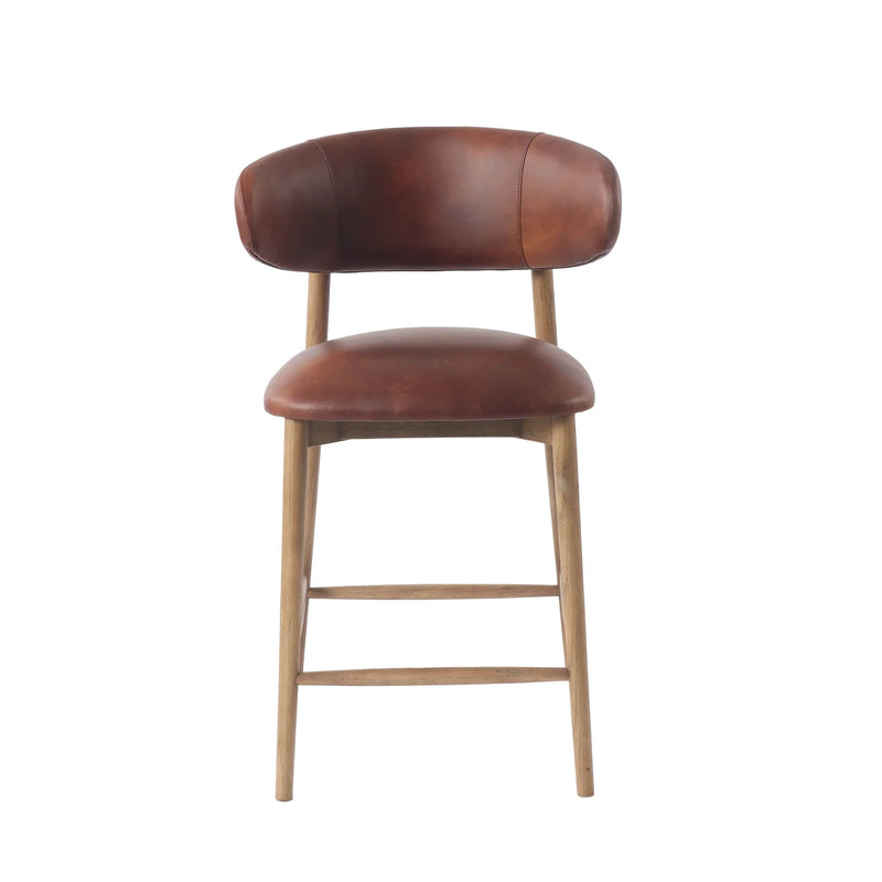 Tate Counter Stool - Brown-zoom-