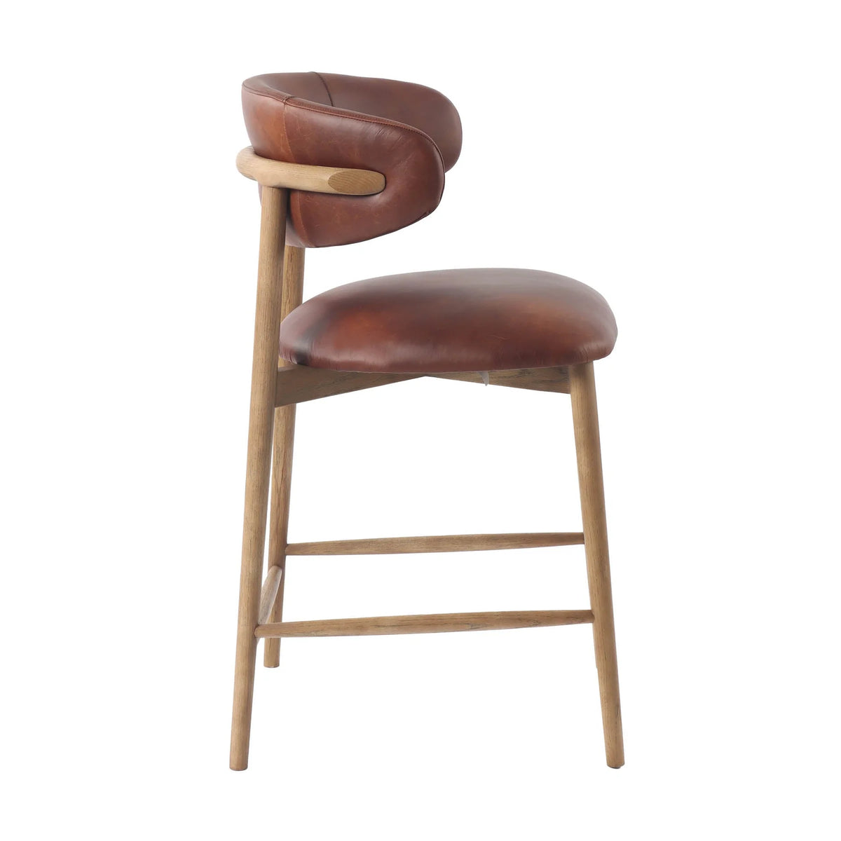 Tate Counter Stool - Brown-zoom-4