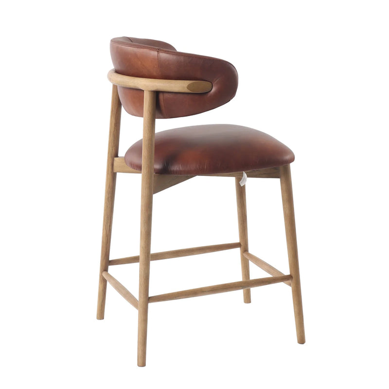 Tate Counter Stool - Brown-zoom-
